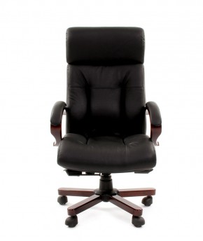 Кресло для руководителя CHAIRMAN  421 (Натуральная кожа) Черное в Покачах - pokachi.ok-mebel.com | фото 2