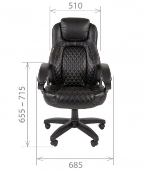 Кресло для руководителя  CHAIRMAN 432 (Экокожа черная) в Покачах - pokachi.ok-mebel.com | фото 4