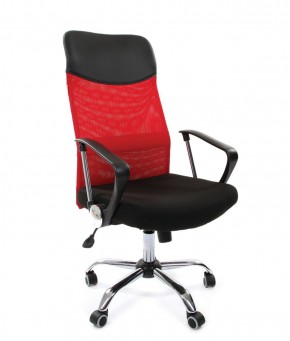 Кресло для руководителя CHAIRMAN 610 N (15-21 черный/сетка красный) в Покачах - pokachi.ok-mebel.com | фото