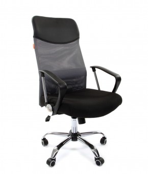 Кресло для руководителя CHAIRMAN 610 N(15-21 черный/сетка серый) в Покачах - pokachi.ok-mebel.com | фото 1