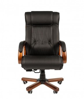 Кресло для руководителя CHAIRMAN  653 (Кожа) Черное в Покачах - pokachi.ok-mebel.com | фото 2