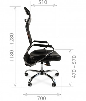 Кресло для руководителя CHAIRMAN 700 (Сетка) Черное в Покачах - pokachi.ok-mebel.com | фото 5