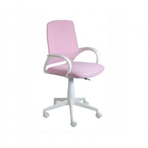 Кресло Ирис White сетка/ткань розовая в Покачах - pokachi.ok-mebel.com | фото 1