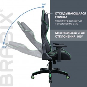 Кресло компьютерное BRABIX "GT Carbon GM-120" (черное/зеленое) 531929 в Покачах - pokachi.ok-mebel.com | фото 2