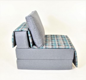 Кресло-кровать бескаркасное Харви (серый-квадро азур) в Покачах - pokachi.ok-mebel.com | фото 3