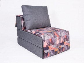 Кресло-кровать бескаркасное Харви (серый-сноу манго) в Покачах - pokachi.ok-mebel.com | фото