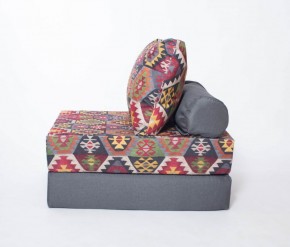 Кресло-кровать-пуф бескаркасное Прайм (мехико серый-графит) в Покачах - pokachi.ok-mebel.com | фото