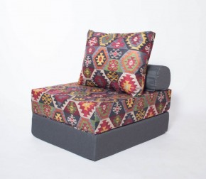 Кресло-кровать-пуф бескаркасное Прайм (мехико серый-графит) в Покачах - pokachi.ok-mebel.com | фото 2