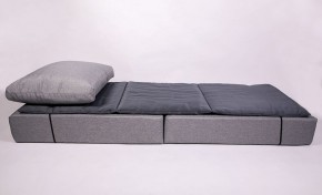 Кресло-кровать-пуф бескаркасное Прайм (мехико серый-графит) в Покачах - pokachi.ok-mebel.com | фото 3