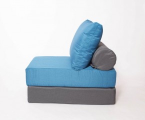 Кресло-кровать-пуф бескаркасное Прайм (синий-графит (Ф)) в Покачах - pokachi.ok-mebel.com | фото 2