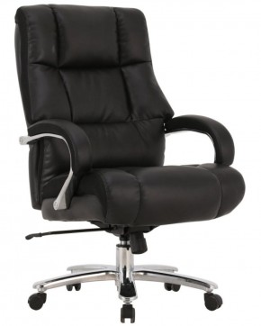 Кресло офисное BRABIX PREMIUM "Bomer HD-007" (рециклированная кожа, хром, черное) 531939 в Покачах - pokachi.ok-mebel.com | фото 1