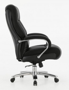 Кресло офисное BRABIX PREMIUM "Bomer HD-007" (рециклированная кожа, хром, черное) 531939 в Покачах - pokachi.ok-mebel.com | фото 3