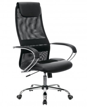 Кресло офисное BRABIX PREMIUM "Stalker EX-608 CH" (хром, ткань-сетка/кожзам, черное) 532091 в Покачах - pokachi.ok-mebel.com | фото