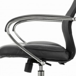 Кресло офисное BRABIX PREMIUM "Stalker EX-608 CH" (хром, ткань-сетка/кожзам, черное) 532091 в Покачах - pokachi.ok-mebel.com | фото 4