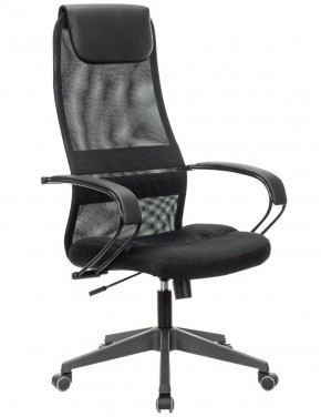 Кресло офисное BRABIX PREMIUM "Stalker EX-608 PL" (ткань-сетка/кожзам, черное) 532090 в Покачах - pokachi.ok-mebel.com | фото