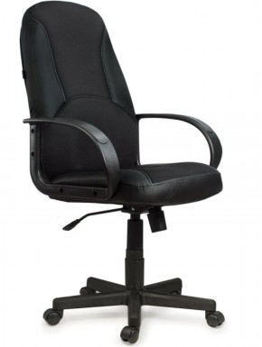 Кресло офисное BRABIX "City EX-512" (кожзам черный, ткань черная) 531407 в Покачах - pokachi.ok-mebel.com | фото