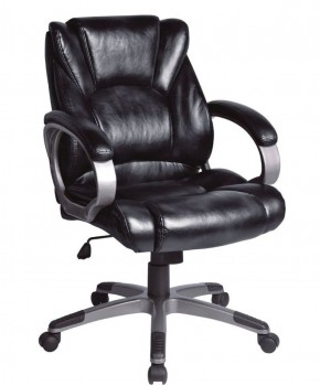 Кресло офисное BRABIX "Eldorado EX-504", экокожа, черное, 530874 в Покачах - pokachi.ok-mebel.com | фото 1