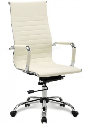 Кресло офисное BRABIX "Energy EX-509" (экокожа, хром, бежевое) 531166 в Покачах - pokachi.ok-mebel.com | фото