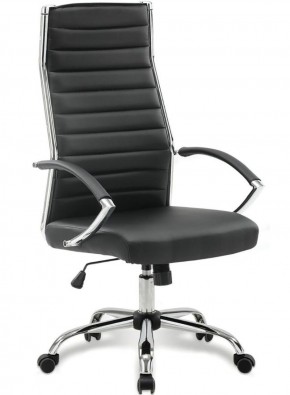 Кресло офисное BRABIX "Style EX-528", экокожа, хром, черное, 531947 в Покачах - pokachi.ok-mebel.com | фото