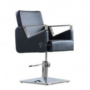 Кресло парикмахерское Barneo 6300V5 черное в Покачах - pokachi.ok-mebel.com | фото 1