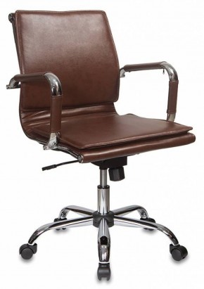 Кресло руководителя Бюрократ CH-993-LOW/BROWN коричневый в Покачах - pokachi.ok-mebel.com | фото 1