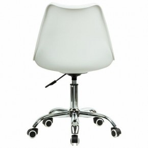 Кресло стул BRABIX "Eames MG-310 CH", хром, пластик белый, ткань серая, 532924 в Покачах - pokachi.ok-mebel.com | фото 4