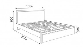 Кровать 1.6 М07 Стандарт с основанием Беатрис (Орех гепланкт) в Покачах - pokachi.ok-mebel.com | фото