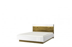 Кровать 160 с подъемником, TORINO, цвет белый/Дуб наварра в Покачах - pokachi.ok-mebel.com | фото