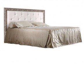 Кровать 2-х спальная (1,4 м) Тиффани штрих-лак/серебро с мягким изголовьем (ТФКР140-2) в Покачах - pokachi.ok-mebel.com | фото