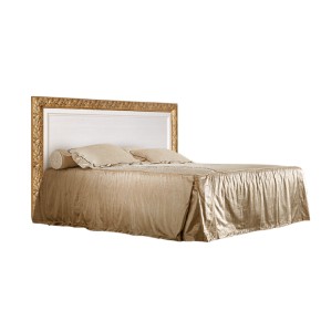 Кровать 2-х спальная (1,4 м)Тиффани штрих-лак/золото с подъемным механизмом (ТФКР140-2[7]) в Покачах - pokachi.ok-mebel.com | фото