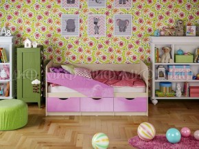 Кровать Бабочки (Сиреневый металлик) 1600 в Покачах - pokachi.ok-mebel.com | фото