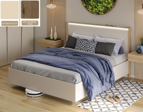 Кровать (Бежевый песок U156 ST9/Дуб Галифакс Табак) 1800 в Покачах - pokachi.ok-mebel.com | фото