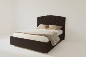 Кровать Берлин без основания 2000 (экокожа коричневая) в Покачах - pokachi.ok-mebel.com | фото