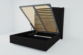 Кровать Берлин ЛЮКС с ПМ 1800 (экокожа кольт ч) в Покачах - pokachi.ok-mebel.com | фото