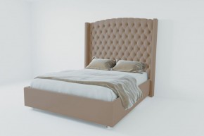 Кровать Берлин ЛЮКС с ПМ 900 (велюр серый) в Покачах - pokachi.ok-mebel.com | фото 2