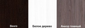 Кровать-чердак Пионер 1 (800*1900) Белое дерево, Анкор темный, Венге в Покачах - pokachi.ok-mebel.com | фото 3