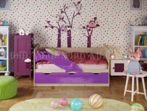 ДЕЛЬФИН-1 Кровать 1800 (Фиолетовый металлик) в Покачах - pokachi.ok-mebel.com | фото