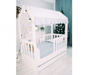Кровать-домик с ящиком 800*1600 (Белый) в Покачах - pokachi.ok-mebel.com | фото 2