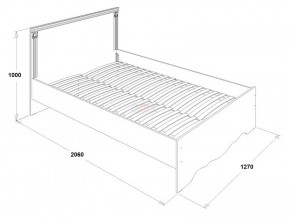 Кровать двойная Ольга 1Н + 2-а ящика (1200*2000) в Покачах - pokachi.ok-mebel.com | фото 2