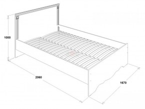 Кровать двойная Ольга 1Н + 2-а ящика (1600*2000) в Покачах - pokachi.ok-mebel.com | фото 2