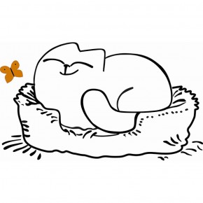 Кровать двухуровневая Кот № 900.1 ЛЕВАЯ (туя светлая/белый) в Покачах - pokachi.ok-mebel.com | фото 2