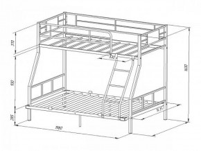 Кровать двухъярусная "Гранада-1 140" Слоновая кость в Покачах - pokachi.ok-mebel.com | фото 2