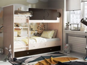 Кровать двухъярусная "Тетрис" (латы) с бортиками + ящики в Покачах - pokachi.ok-mebel.com | фото 2