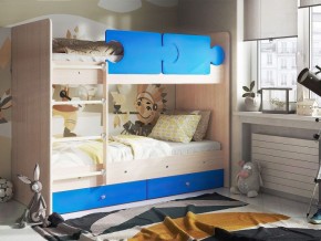 Кровать двухъярусная "Тетрис" (щиты) с бортиками + ящики в Покачах - pokachi.ok-mebel.com | фото 6