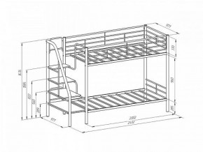 Кровать двухъярусная "Толедо" Коричневый/Венге в Покачах - pokachi.ok-mebel.com | фото 2