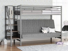 Кровать двухъярусная с диваном "Мадлен-3" (Серый/Серый) в Покачах - pokachi.ok-mebel.com | фото