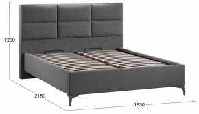 Кровать двуспальная Делана с ПМ Тип 1 в Покачах - pokachi.ok-mebel.com | фото 3