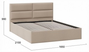 Кровать двуспальная Глосс с ПМ Тип 1 в Покачах - pokachi.ok-mebel.com | фото 4