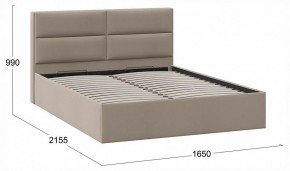 Кровать двуспальная Глосс с ПМ Тип 1 в Покачах - pokachi.ok-mebel.com | фото 4