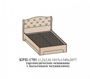 Кровать ЭЙМИ с подъемным механизмом КРП-1701 (1200х2000) Венге/патина серебро в Покачах - pokachi.ok-mebel.com | фото